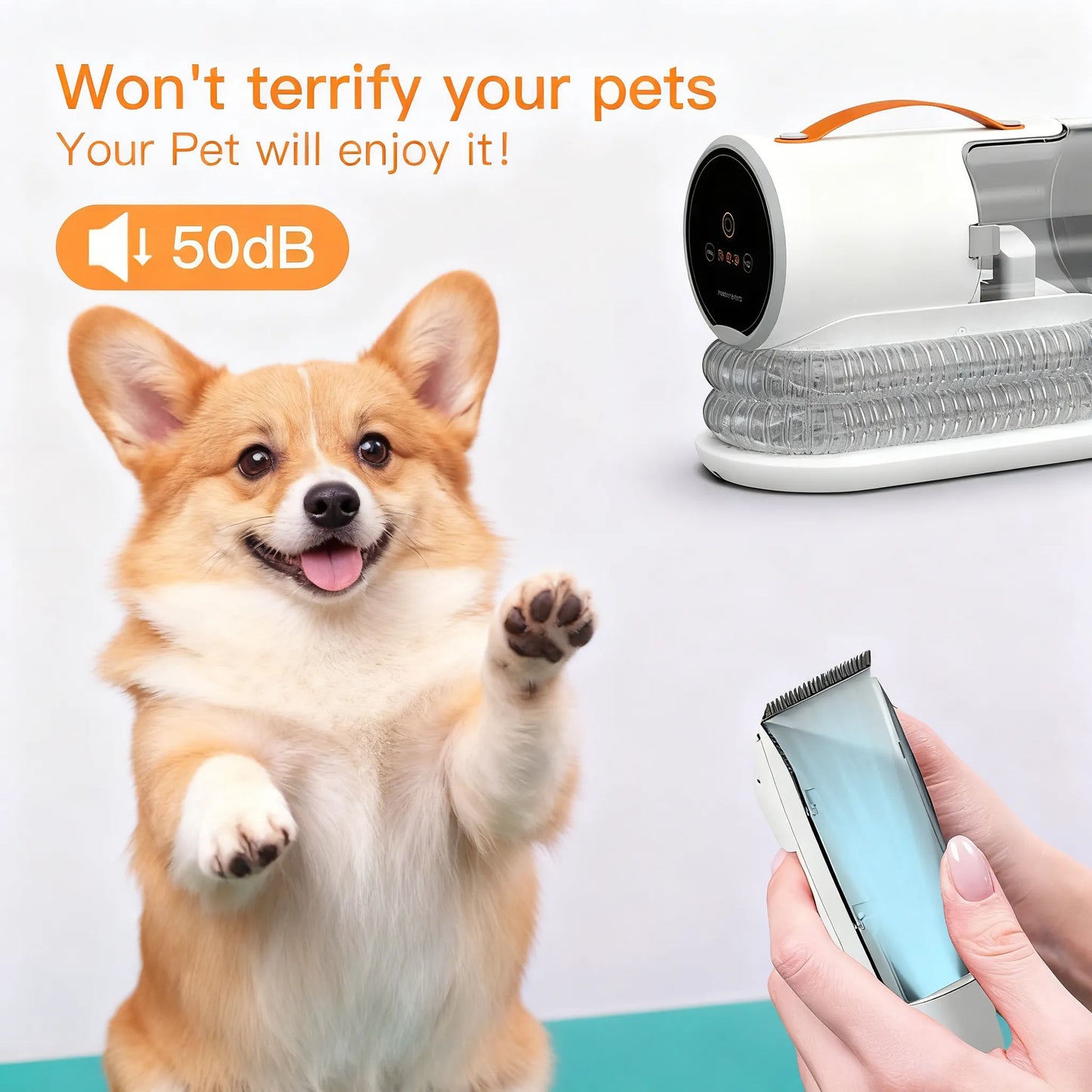 Professional Pet Hair Remover Vacuum - High Power, Large Bin, Low Noise